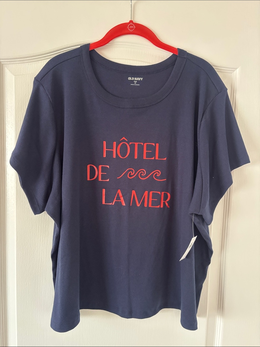 NWT OLD NAVY Women’s Short Sleeve Graphic Tee Navy/Red SZ 4X